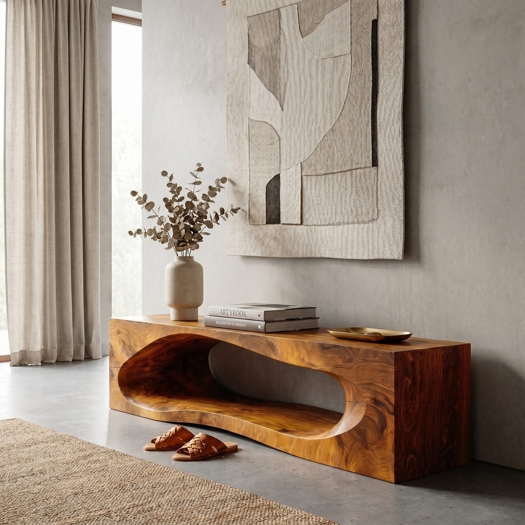 Built-in Storage Solid Wall Shelf
