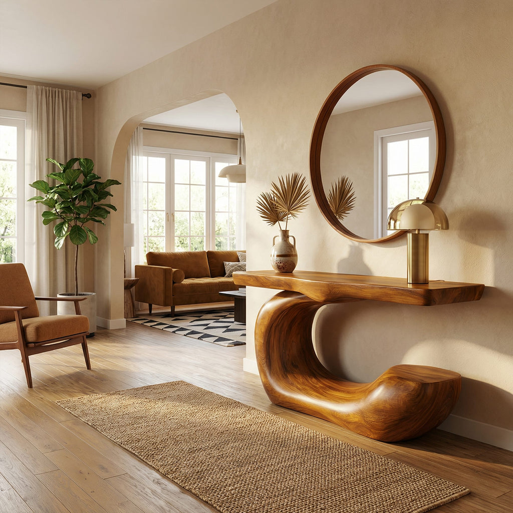 Artistic Abstract Console Table