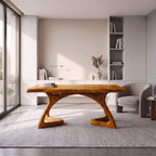 Curved Open Frame Desk