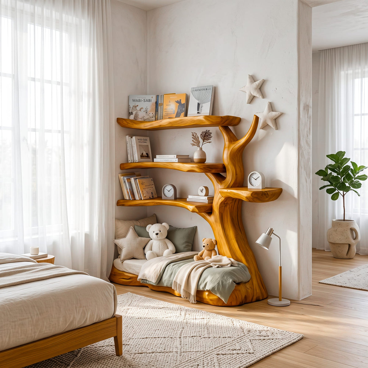 Nursery Cozy Tree Bookshelf