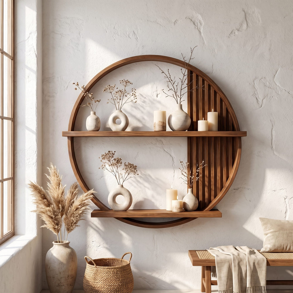 Circular Floating Wall Shelf