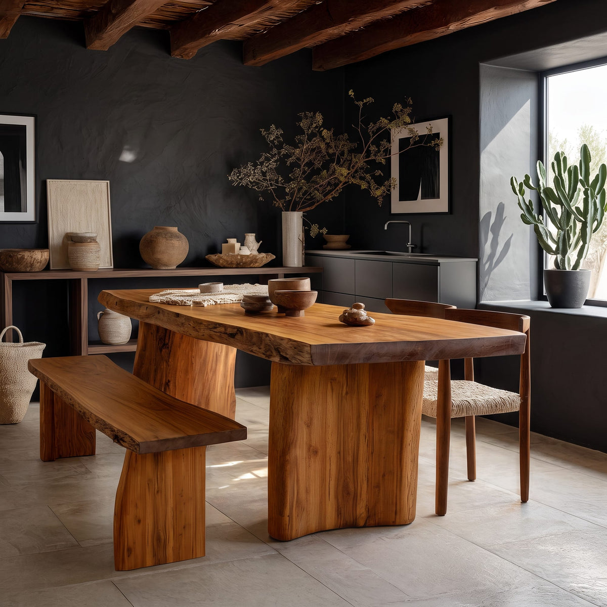 Custom Dining Table Walnut Wood Gift, solid wood, built to order