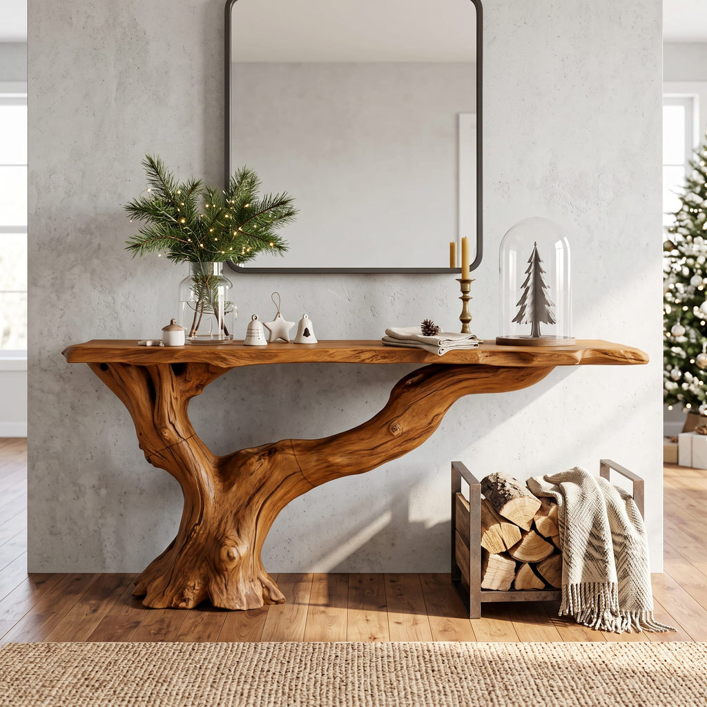 Console Table Solid Entryway Gift, solid wood, built to order