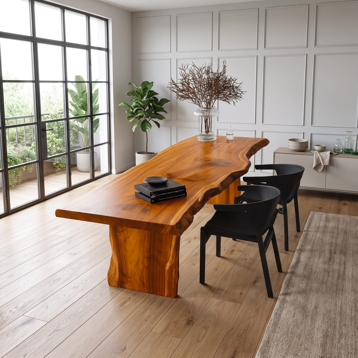 Live Edge Modern Dining Table