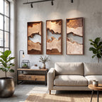 Abstract Geometric Panels Wall Art