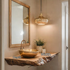 Live Edge Wood Bathroom Shelf, solid wood, built to order