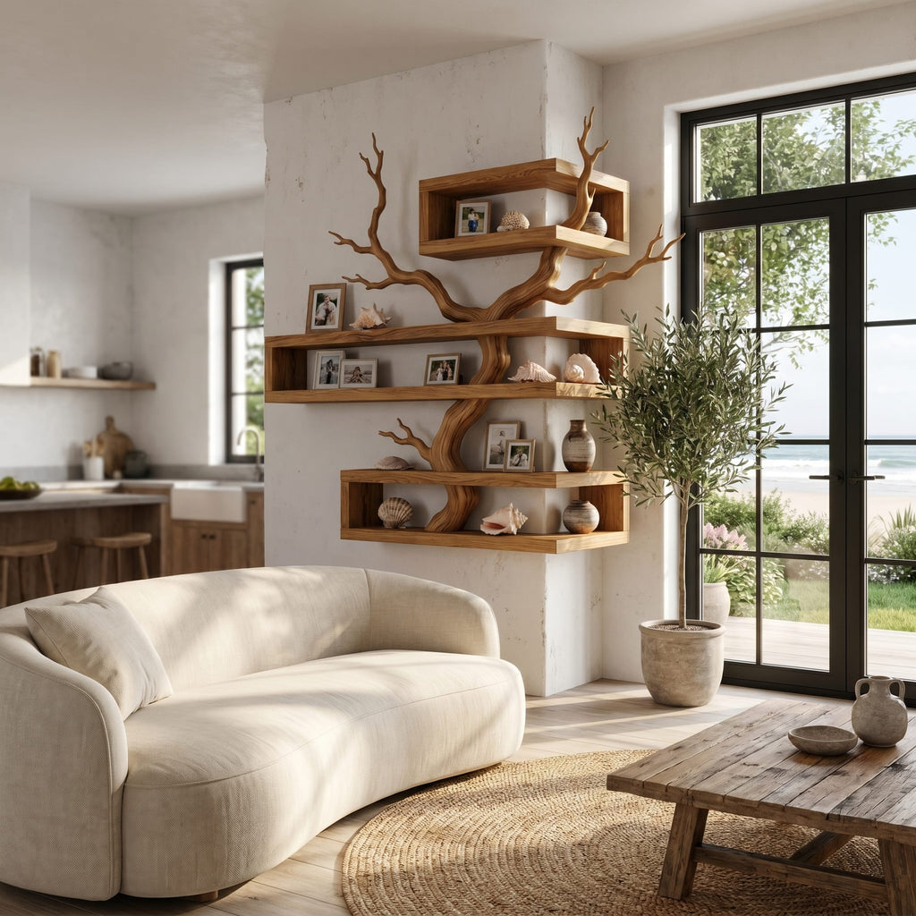 Artistic Branch Floating Shelf