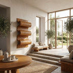 Sculptural Wave Bookshelf