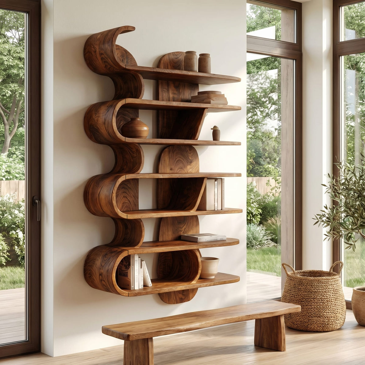 Wave Floating Wall Shelf