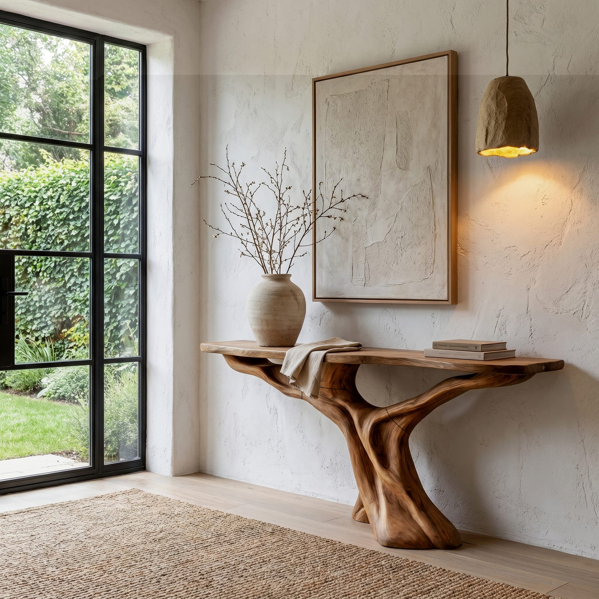 Solid Teak Console Table