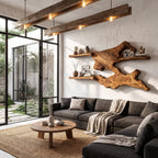 Live Edge Book Floating Shelf