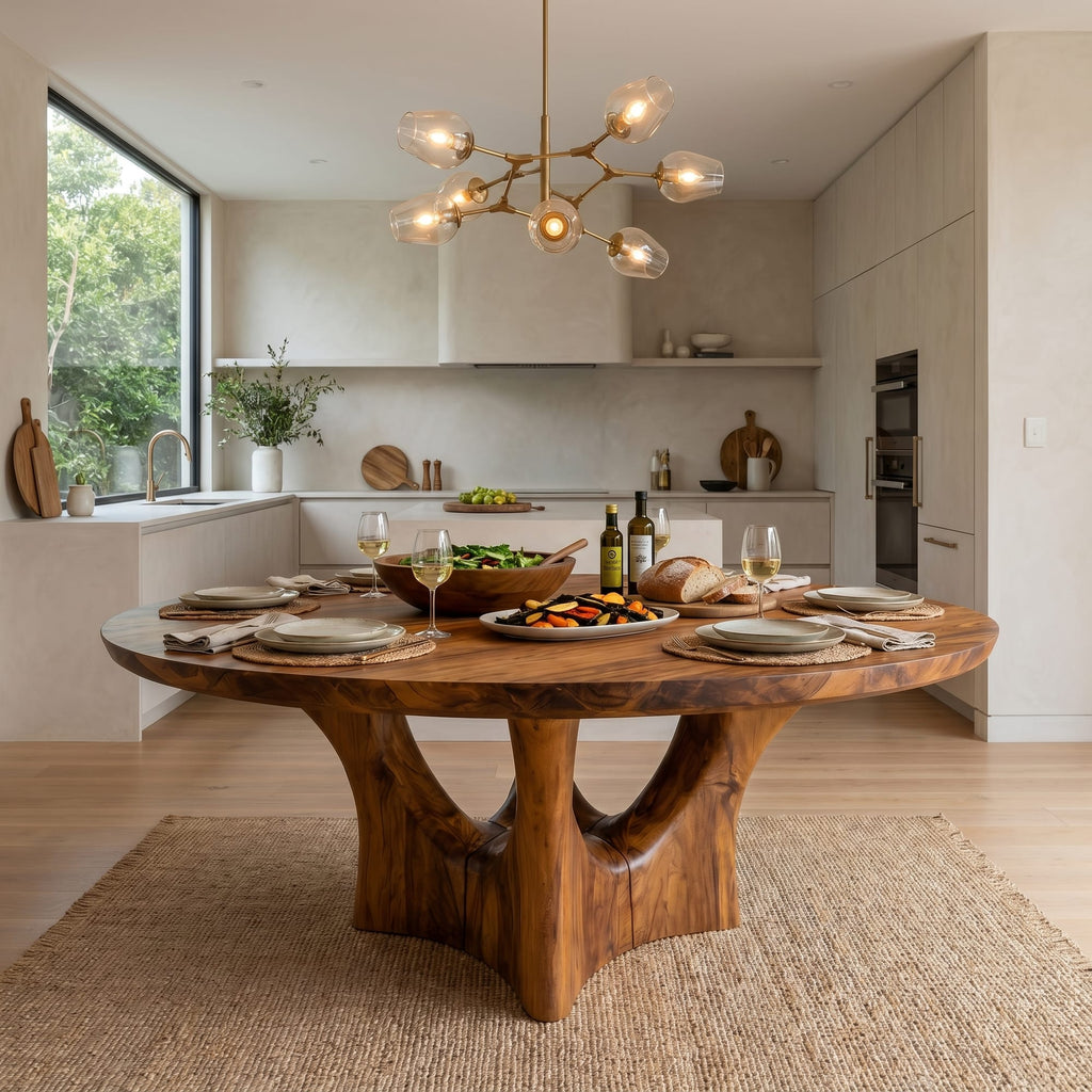 Curved Contemporary Dining Table