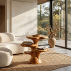 Sculptural Tiered Nightstand