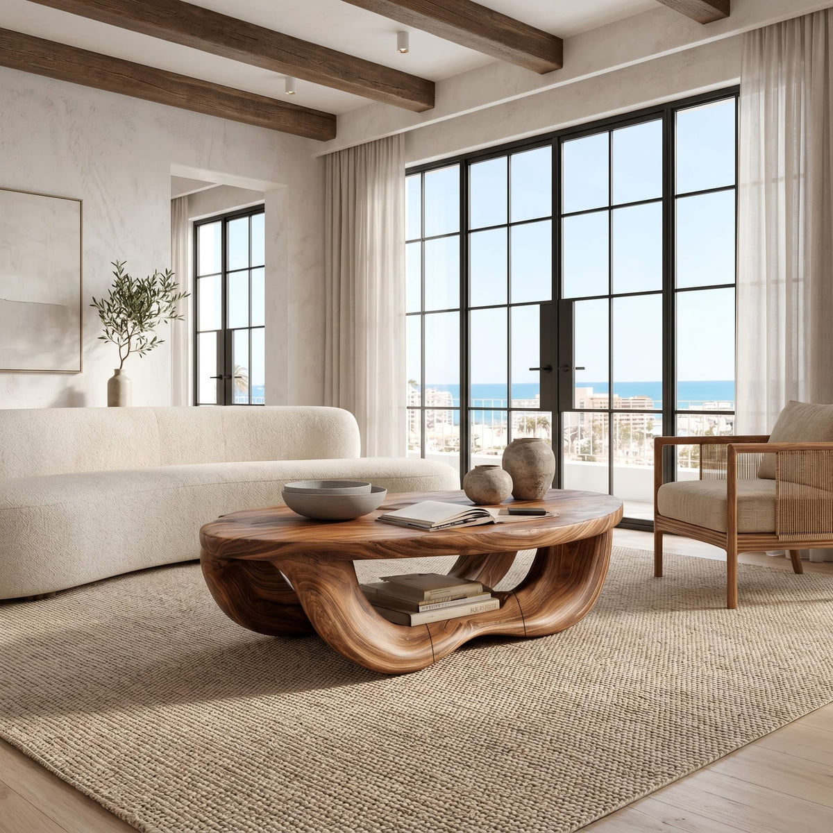 Organic Curved Lounge Coffee Table