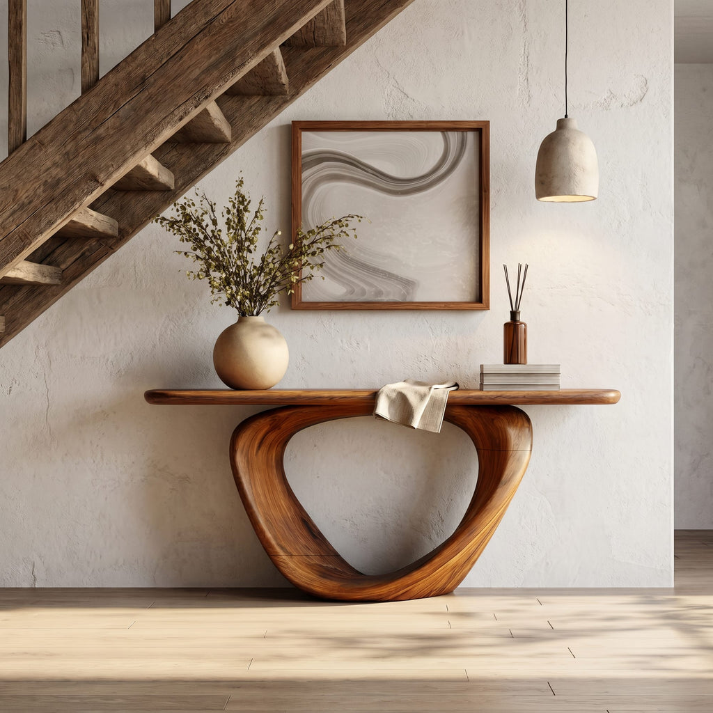 Live Edge Loop Console Table