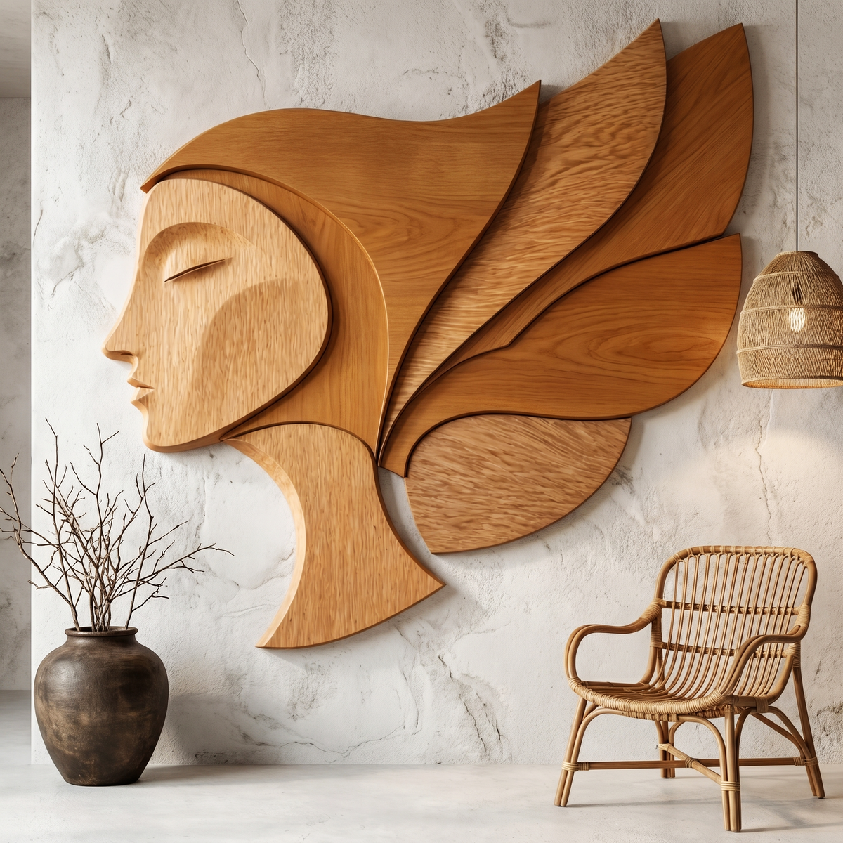 Abstract Woman Wall Art