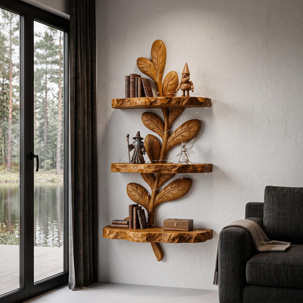 Modern Floating Shelf Design, solid wood, built to order