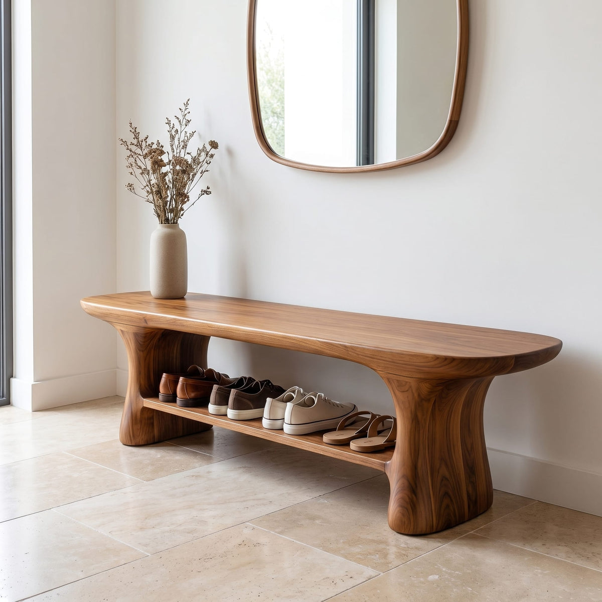 Modern Storage Sitting Bench