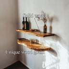 Custom Floating Shelves Solid Decor Home Gift, solid wood, built to order