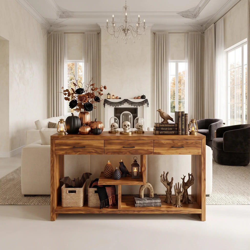 Skull Bathroom Console Table