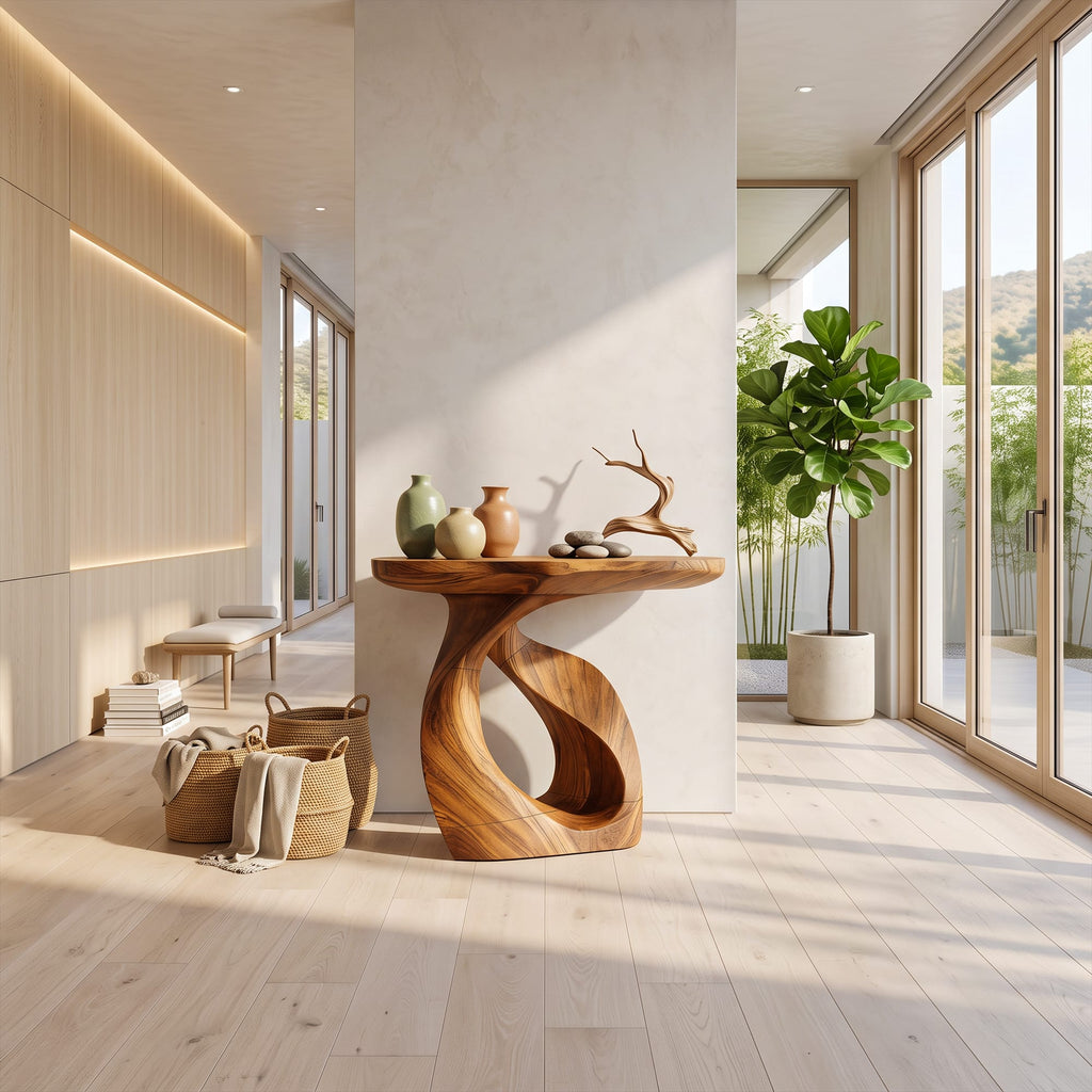 Organic Hallway Console Table