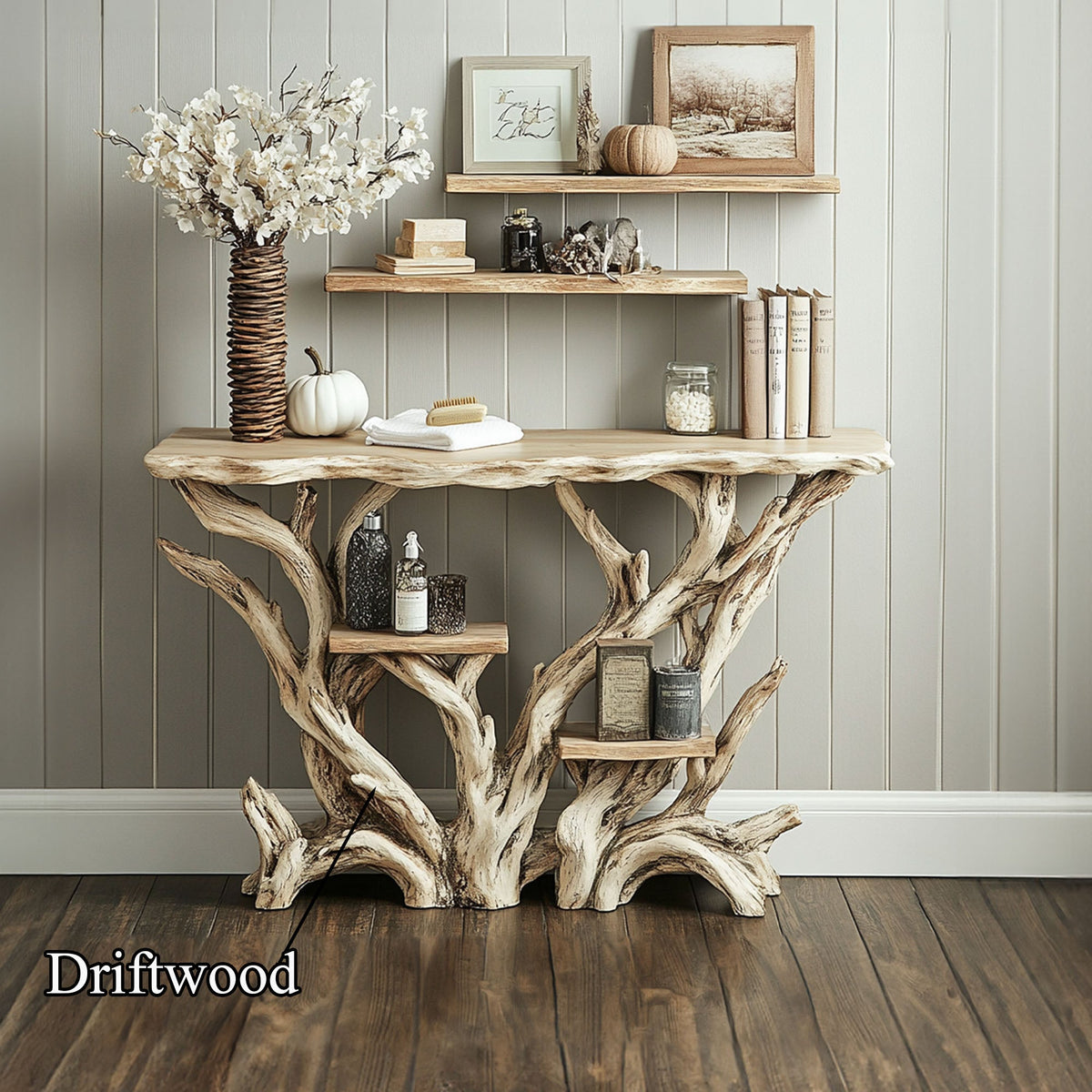 Reclaimed Wood Console Table Hallway Table, solid wood, built to order