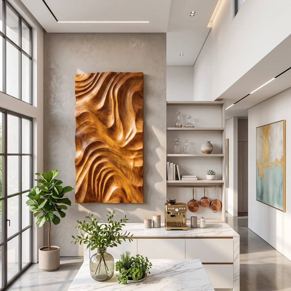 Minimalist Wall Art, solid wood, built to order