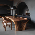Wabi Sabi Handcrafted Dining Table, solid wood, built to order