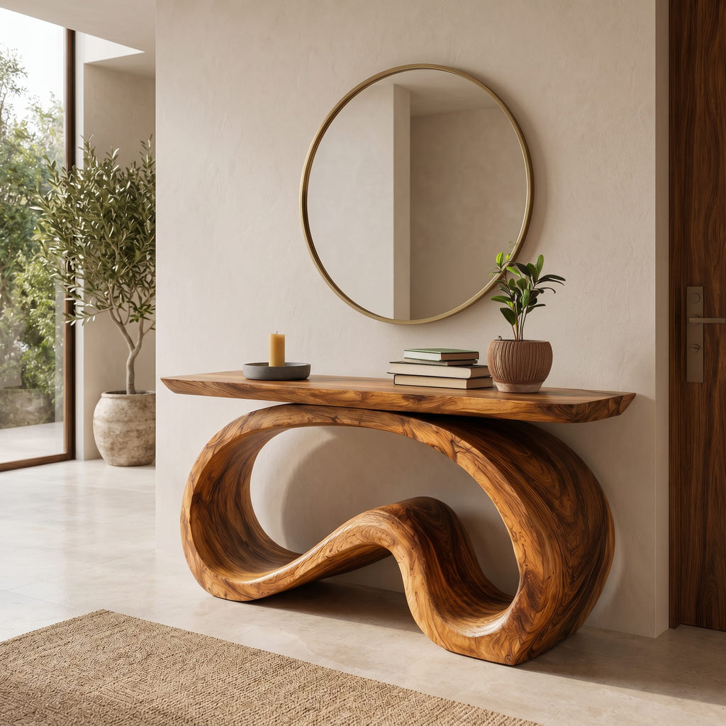 Artistic Flowing Console Table