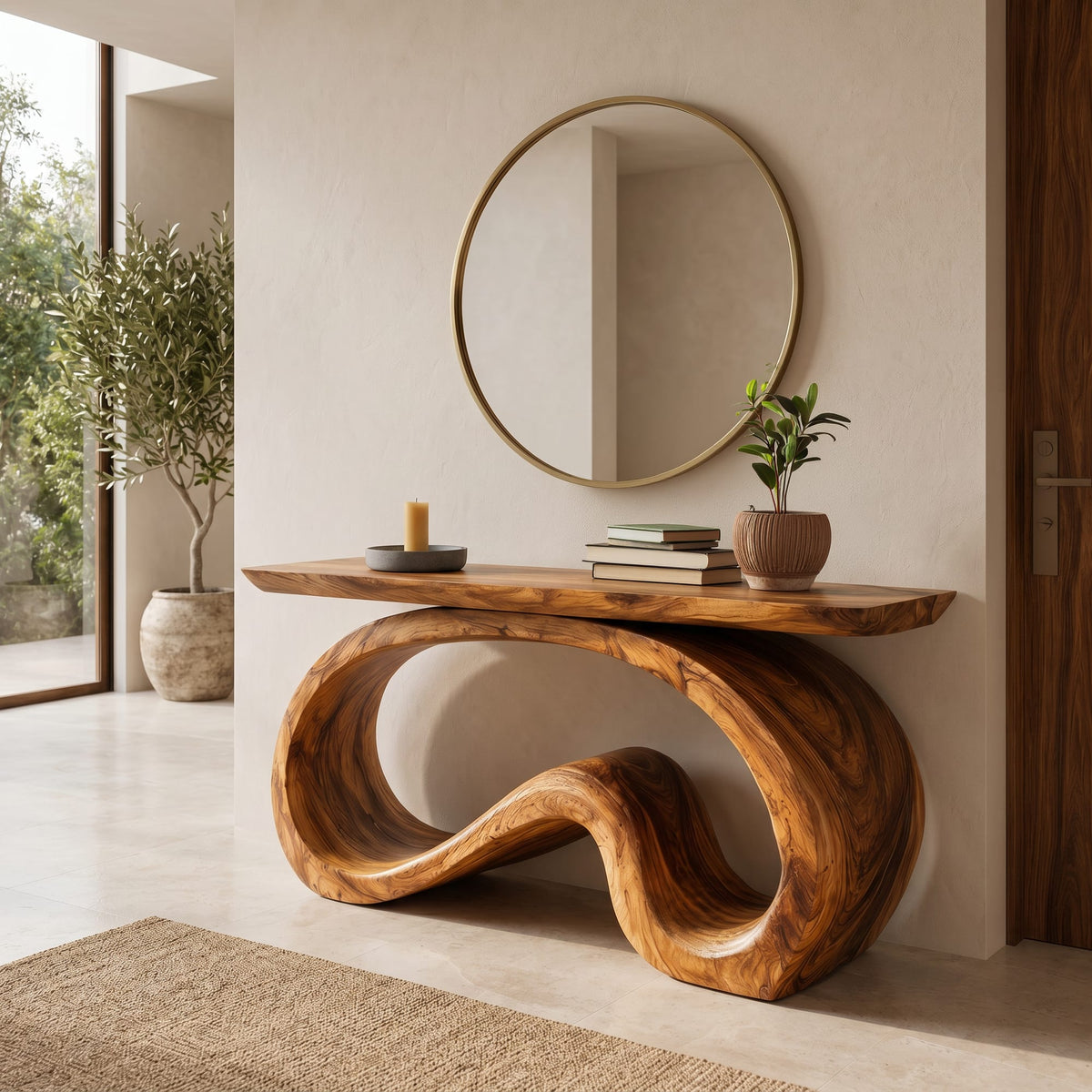 Artistic Flowing Console Table