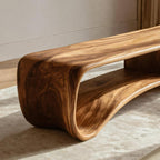 Handcrafted Coffee Table Compact Design, solid wood, built to order