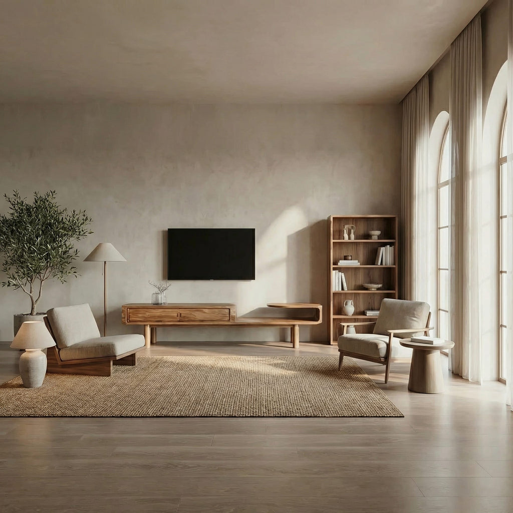 Sculptural Deco TV Cabinet