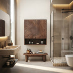 Rustic Compact Wall Cabinet, solid wood, built to order