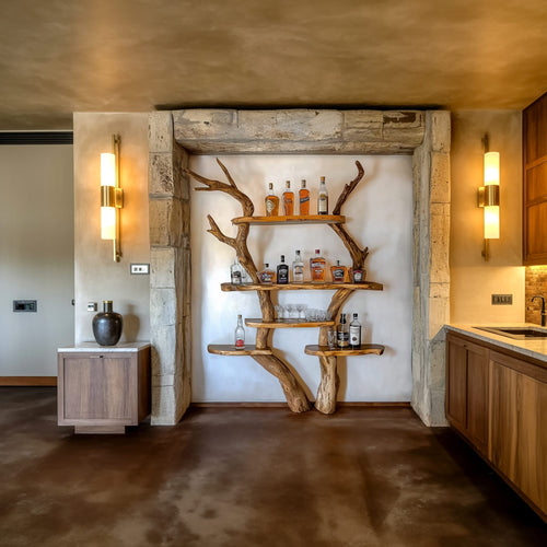 Bar Tree Wall Shelf