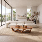 Contemporary Ribbon Table, solid wood, built to order