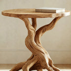 Round Solid Side Table