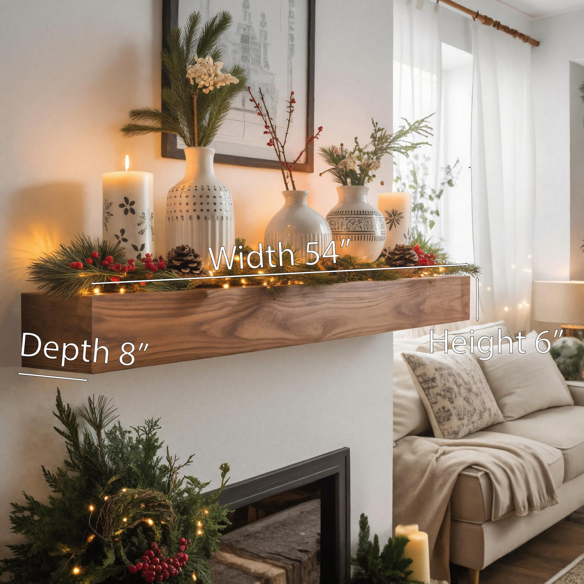 Mantel Floating Wall Shelf