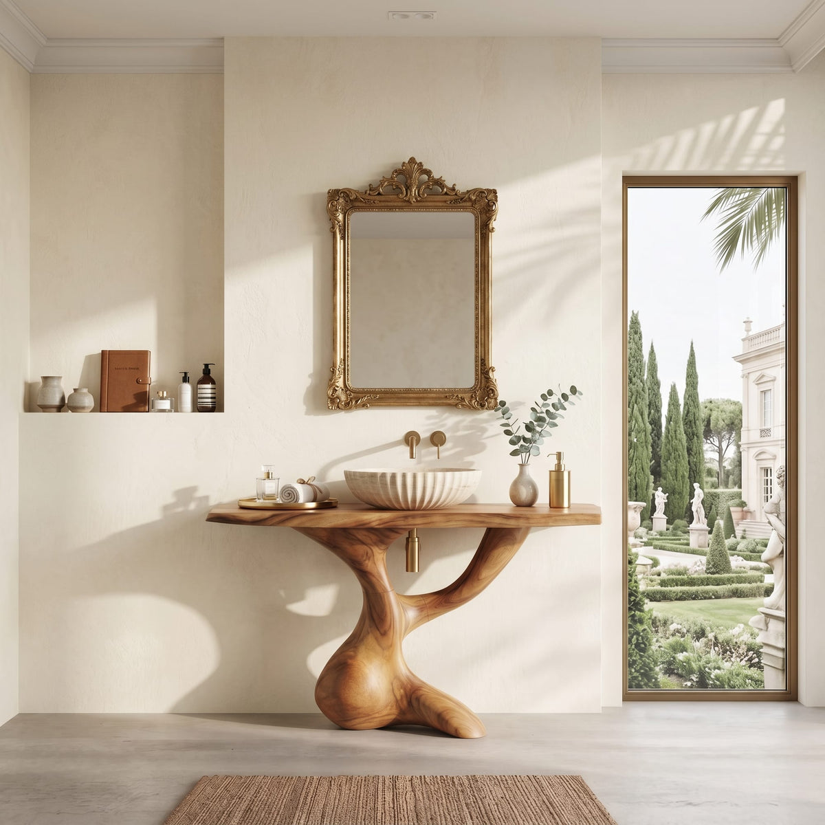 Handcrafted Vanity, solid wood, built to order