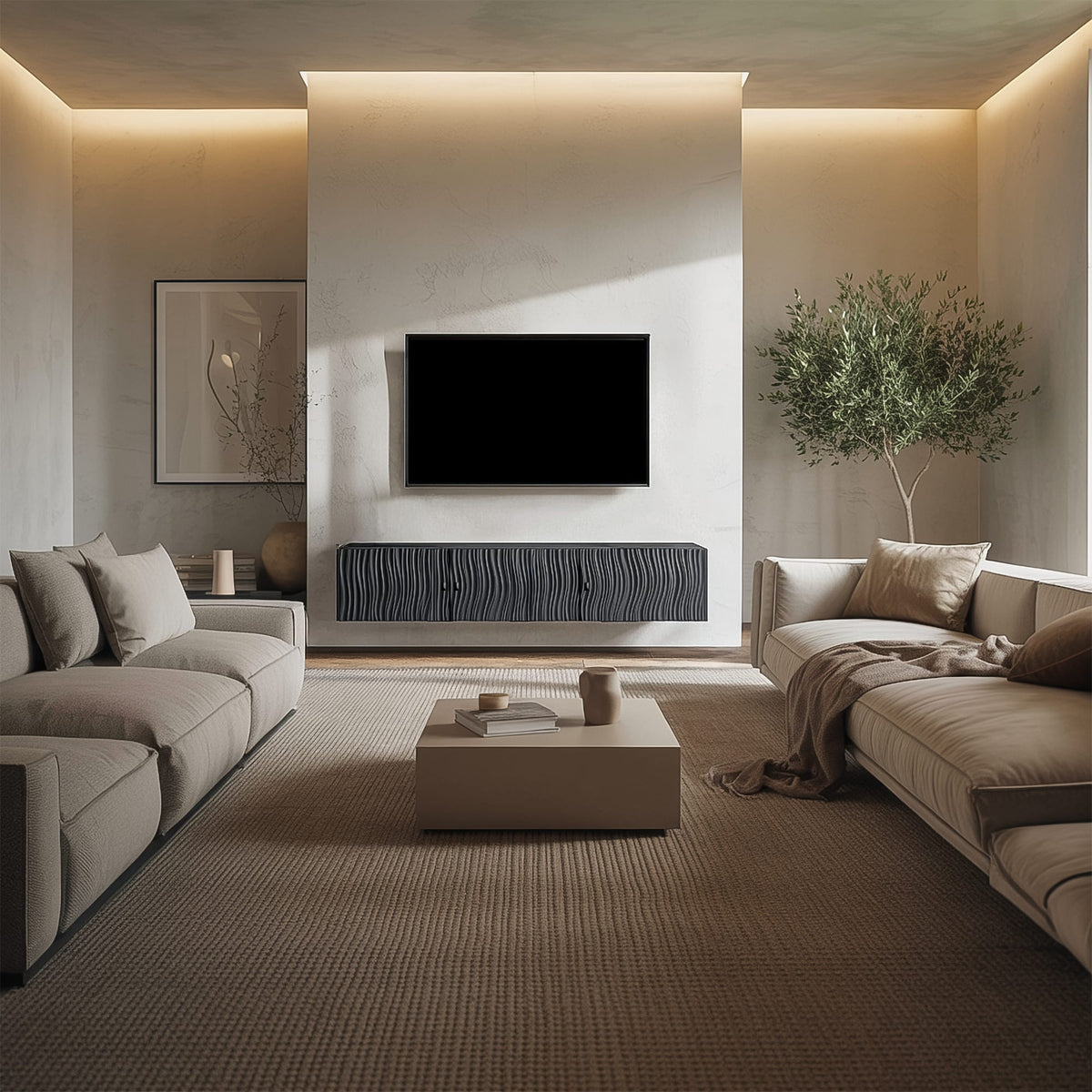Floating Modern Entertainment TV Cabinet