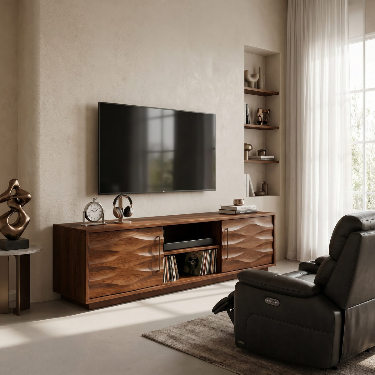 Curved Arched TV Cabinet