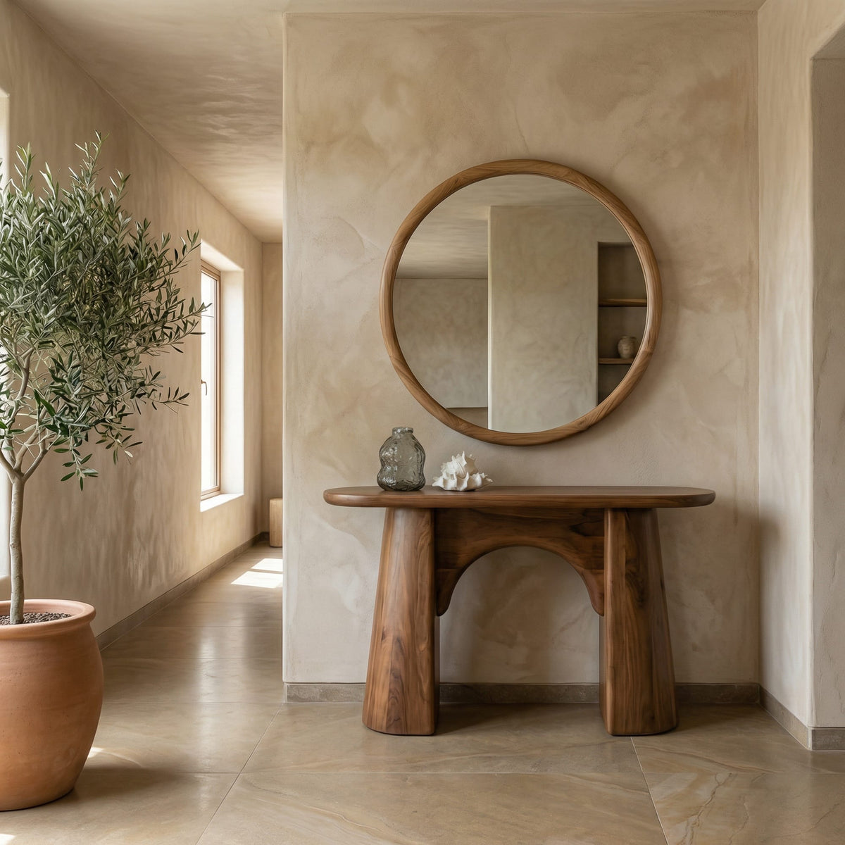 Organic Slim Console Table