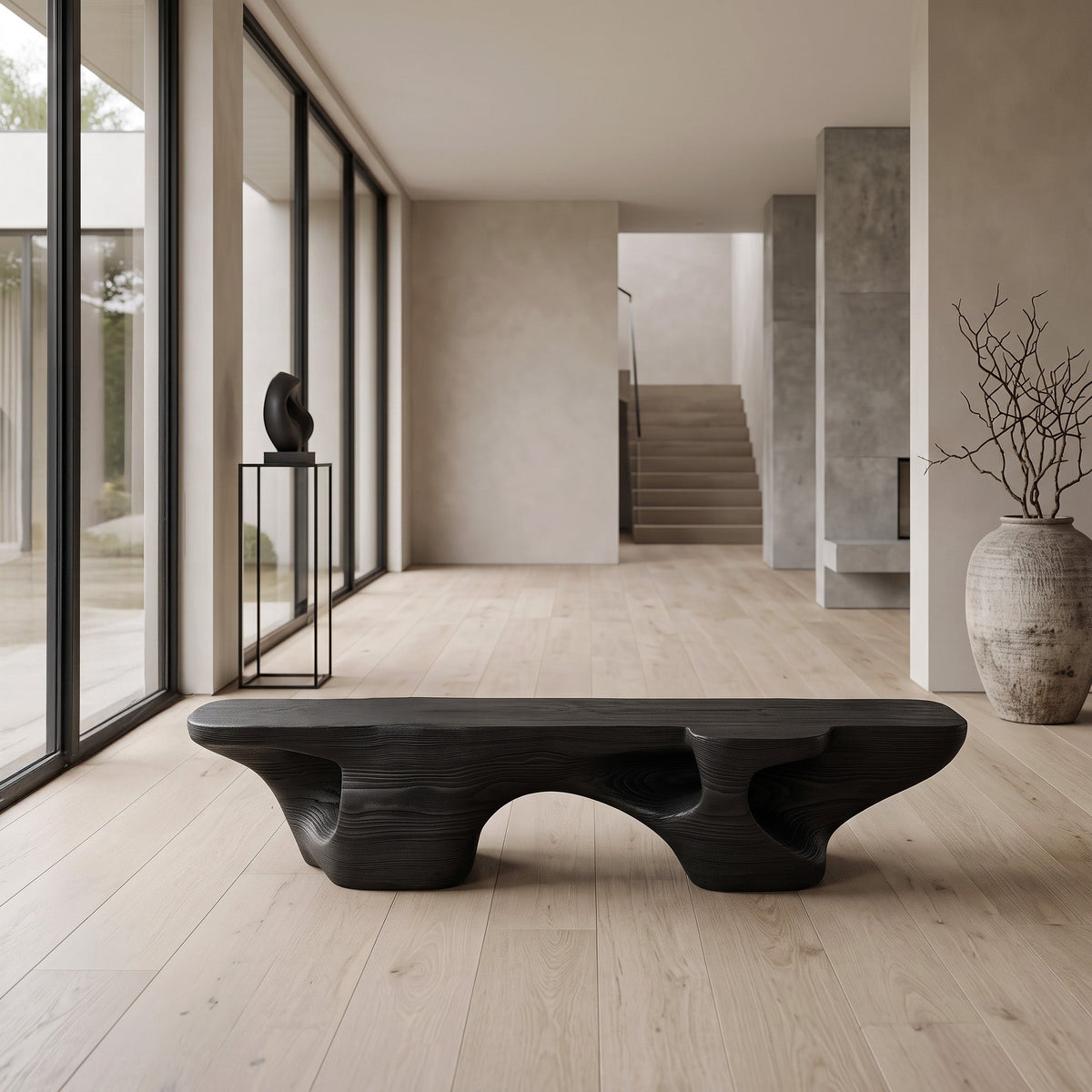 Sculptural Chair Bench
