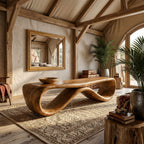 Contemporary Hallway Bench Designer Apartment, solid wood, built to order