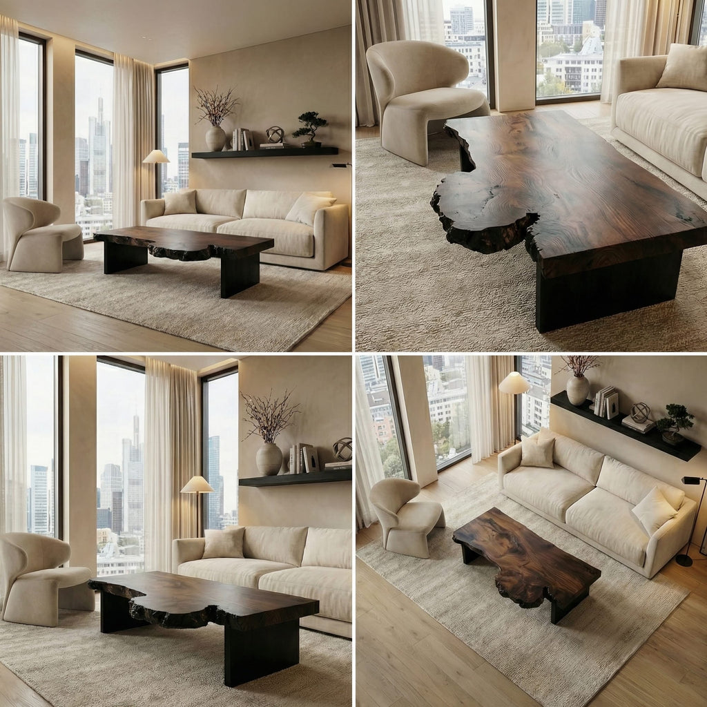 Modern Oval Coffee Table