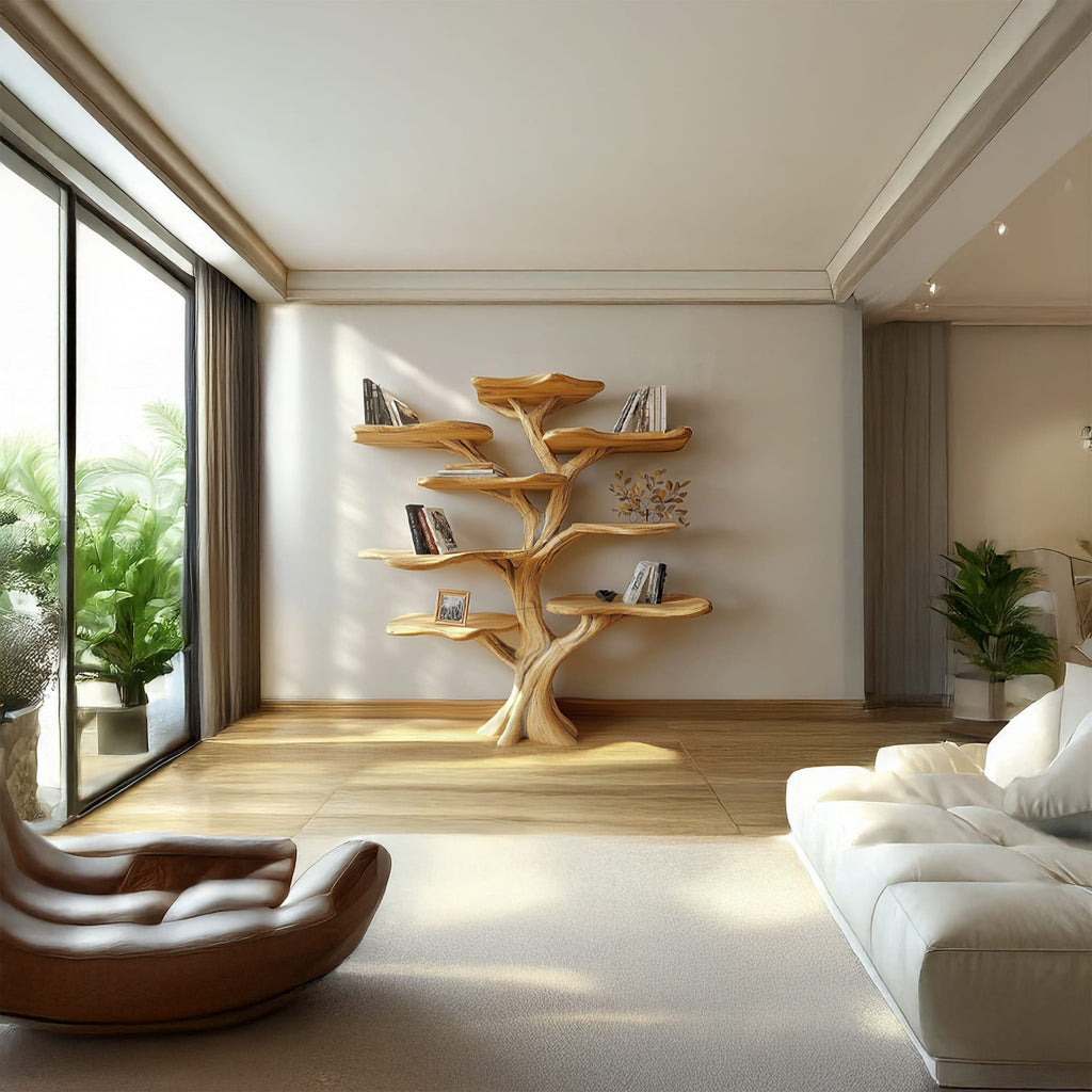 Solid Large Tree Bookshelf