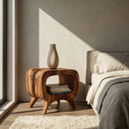 Round Minimal Nightstand