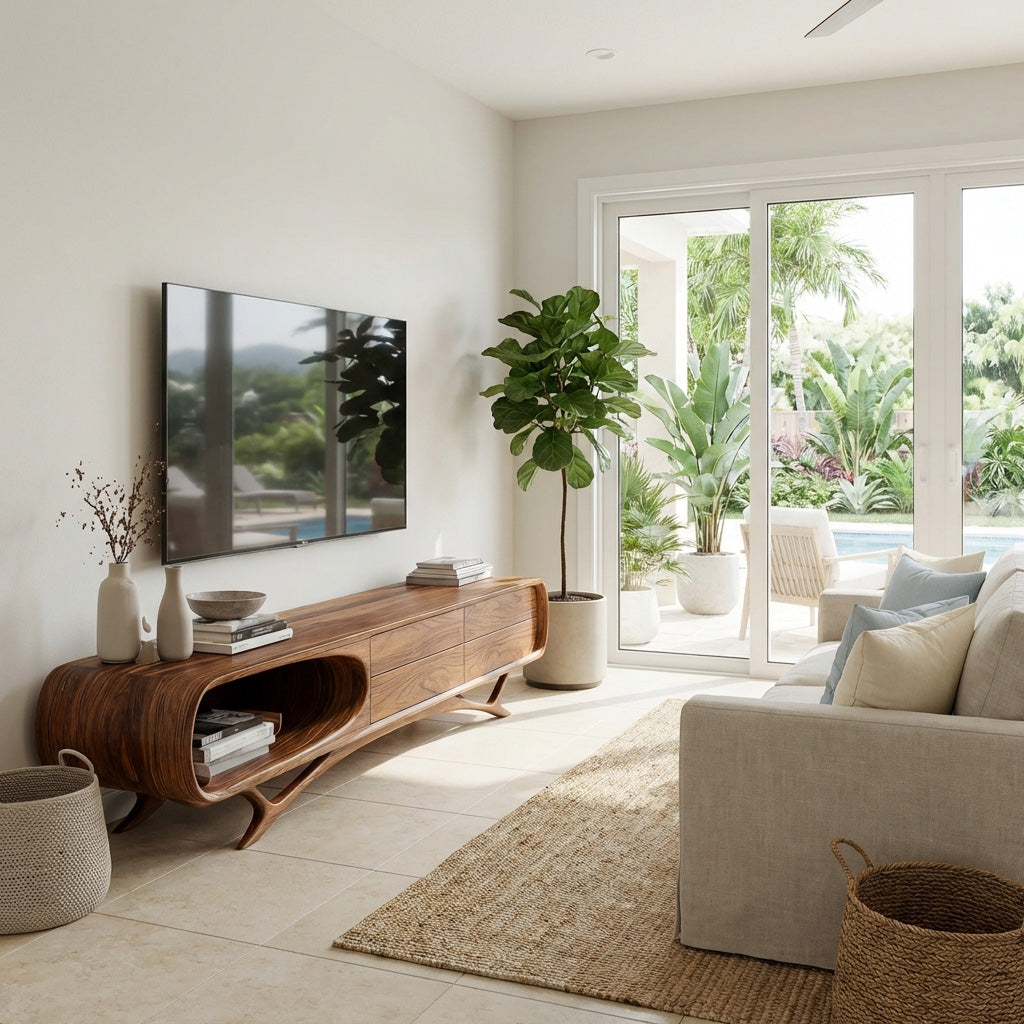 Contemporary Modern Entertainment TV Cabinet