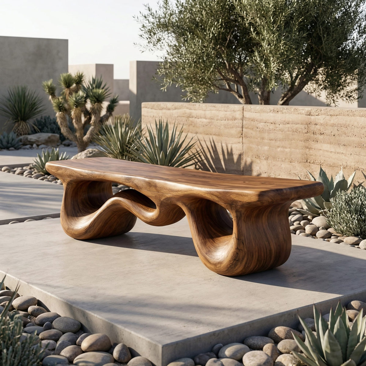 Loop Curved Bench