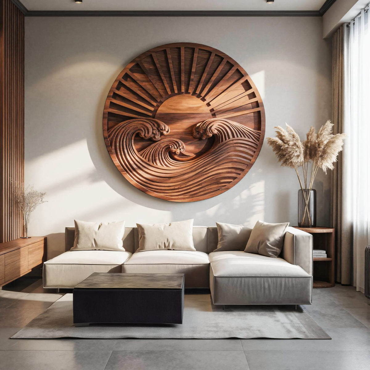 Waves Solid Wall Art