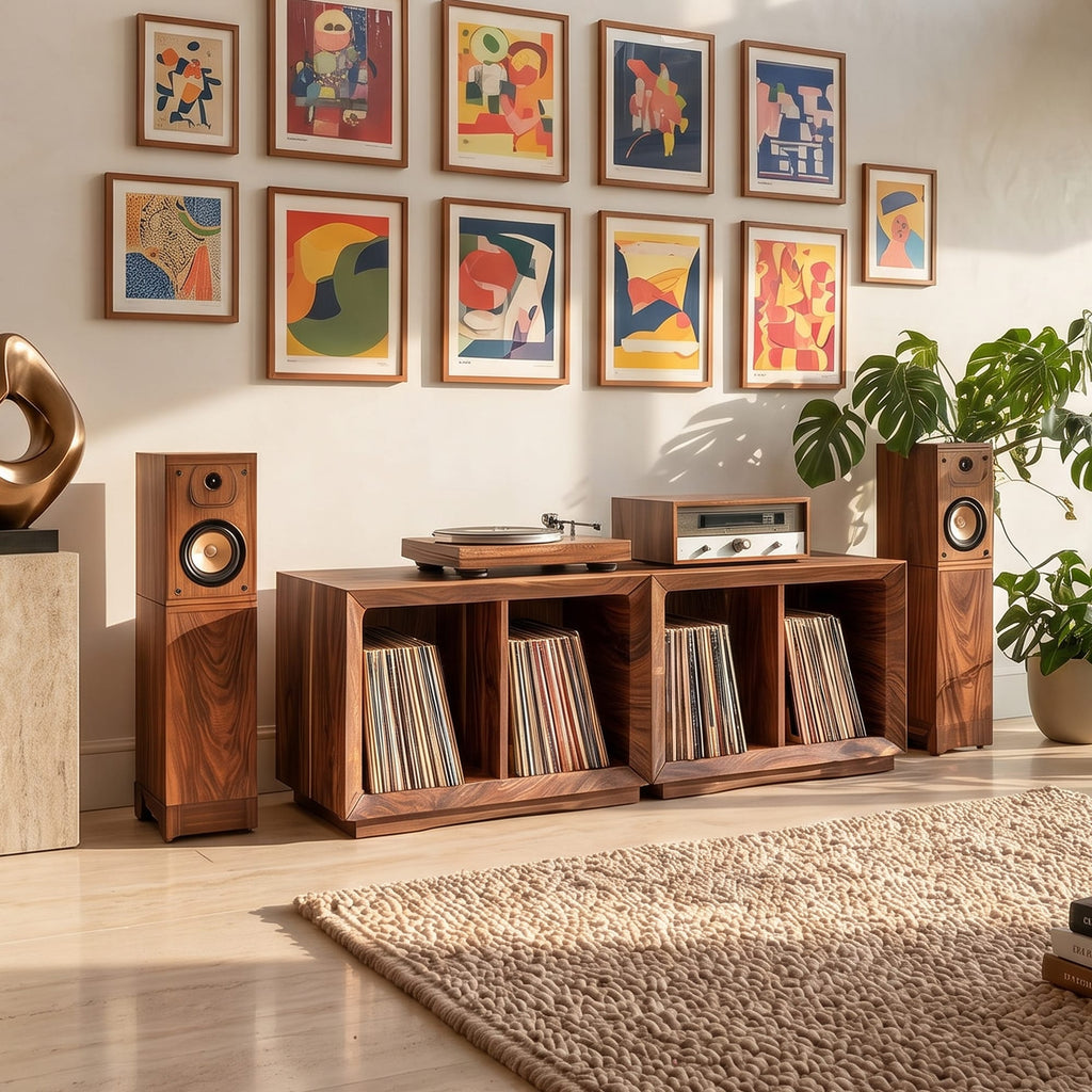 Contemporary Storage Record Stand